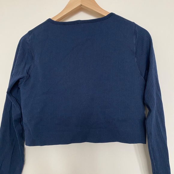 Lululemon true navy ebb to street long sleeve shirt size 10 - Picture 5 of 6